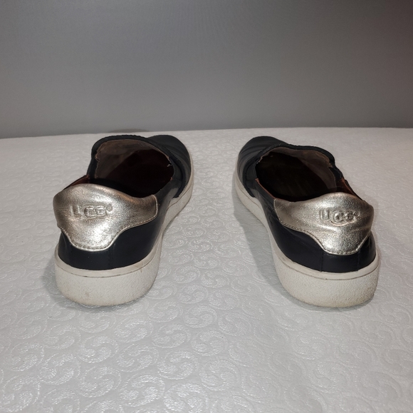 Women's UGG Leather Slip-on Sneakers - Picture 4 of 5